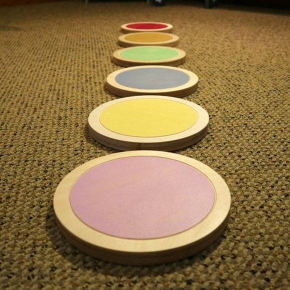 Wood Stepping Stones - Play with a Purpose Wooden Stepping Stones